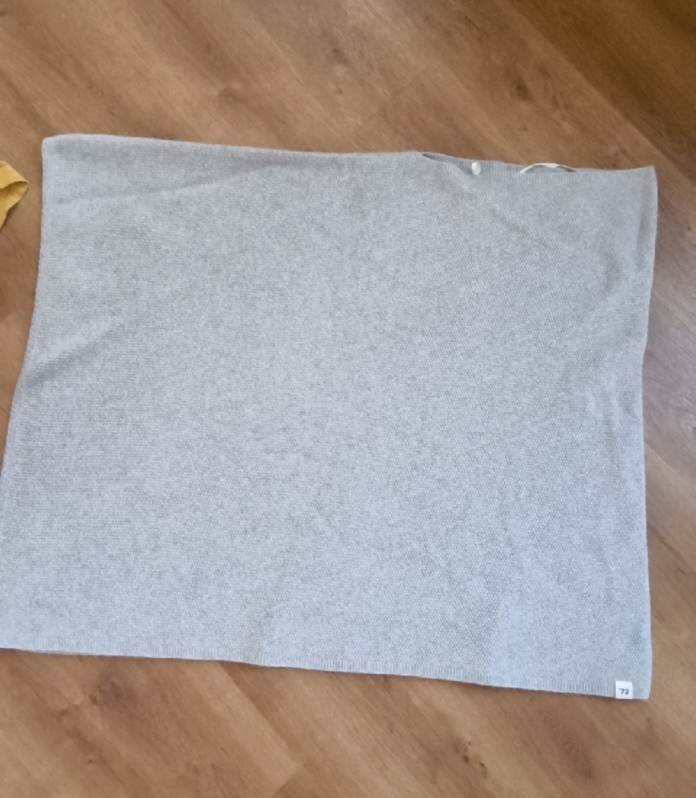 Light Gray Merino Shawl